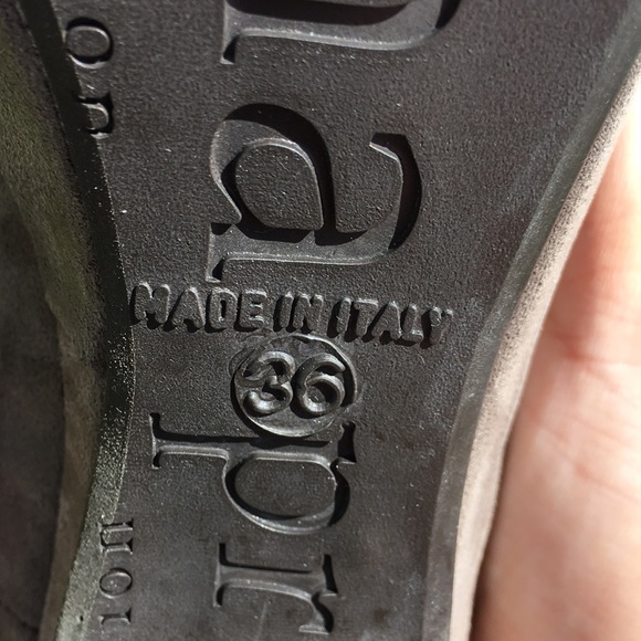 Suede Gray Heels Primadonna - Picture 4 of 6